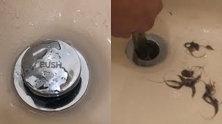 How to Remove Push Style Bathtub Stopper to Clean Drain [upl. by Royo]