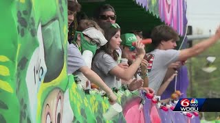 Old Metairie St Patricks parade rolls after being postponed and brings businesses an economic b [upl. by Kone699]