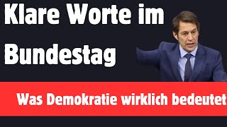 Klare Worte im Bundestag – Was Demokratie wirklich bedeutet [upl. by Herriott]