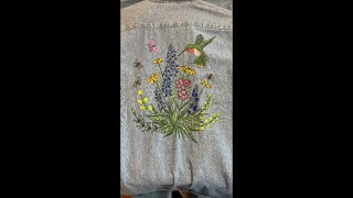 How To Color the Texas Wildflowers on a Denim Shirt [upl. by Lyrehc]