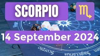 Scorpio horoscope  Scorpio Horoscope for Today 14 September 2024 [upl. by Nahgiem]