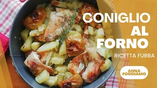 CONIGLIO AL FORNO CON MELE E PATATE [upl. by Yrocaj]