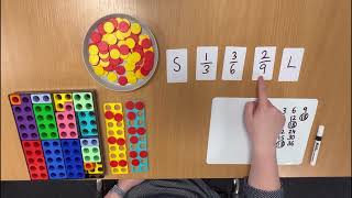 Year 5  Compareorder fractions whose denominators are all multiples of the same number  Numicon [upl. by Ert]