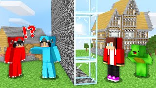 MEGA BUILD CHALLENGE  OMZ amp CASH vs JJ amp MIKEY in Minecraft Maizen [upl. by Ybreh]