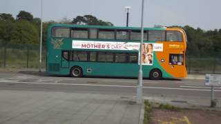 CARDIFF BUSES AT CARDIFF GATE P AND R 280516 [upl. by Valeta]