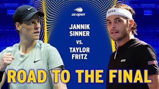 Jannik Sinner vs Taylor Fritz  Road to the Final  2024 US Open Final [upl. by Joktan]