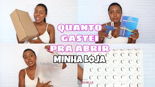 QUANTO GASTEI PARA ABRIR MINHA LOJA ONLINE  PARTE 1  Lais de Paula [upl. by Aicen171]