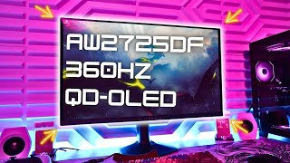 Alienware 360Hz AW2725DF 27quot QDOLED Gaming Monitor Review [upl. by Maxia]