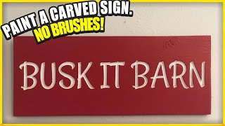 How to Paint Carved Wood Signs DIY  Woodworking CNC Project [upl. by Hillhouse205]