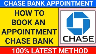 how to book an appointment for chase bank  chase bank appointment [upl. by Esinehc]