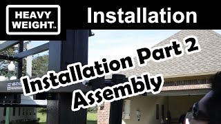 Heavyweight Basketball Goal Assembly Installation Part 2 [upl. by Rennane]