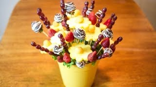 How to make Edible Fruit Bouquet Arrangements [upl. by Akenn303]