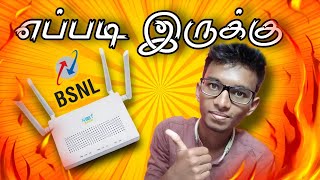 Bsnl FTTH Connection 😯 எப்படி இருக்குMrGeekyBirnas bsnl ftth [upl. by Didier631]