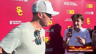 USC head coach Lincoln Riley on facing LSU in the opener [upl. by Carlson]