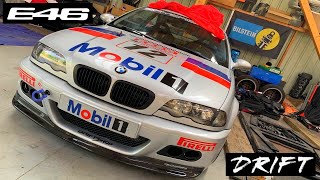 E46 TURBO DRIFT cest enfin finalisé 🙌 [upl. by Nylissej]