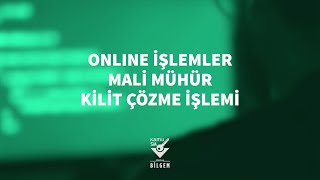 Kamu SM  Online İşlemler Mali Mühür Kilit Çözme [upl. by Garrot]