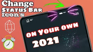 How to Change Android Status Bar 2021 Hacks [upl. by Halak]