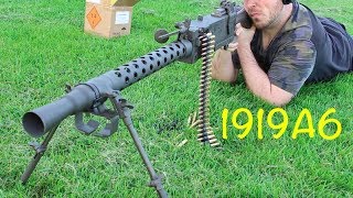 1919A6 Full Auto  Shooting and Disassembly [upl. by Sella]