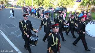 Dunloy Accordion Band  Pride Of The Maines Parade  010624 4K [upl. by Eudoca]