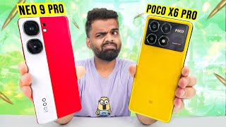 iQOO Neo 9 Pro vs POCO X6 Pro Gaming Comparison 🔥90 FPS King [upl. by Cassella]