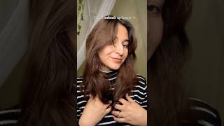 Adding volume to your bangs  Voluminous bangs haircare hairtutorial hairhacks [upl. by Kallick]