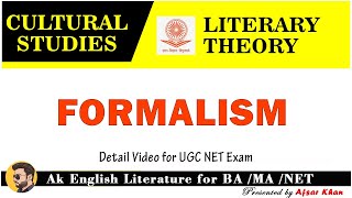 Formalism  Formalism In Culture Study  Formalism In English Literature  Formalism for UGC NET [upl. by Nallak]