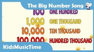 The Big Numbers Song  Learn to count from 1 to 1 trillion in English  montessori golden beads [upl. by Asiak683]