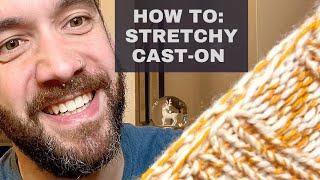 How to Knit a Stretchy Cast On  Tutorial [upl. by Nishi]