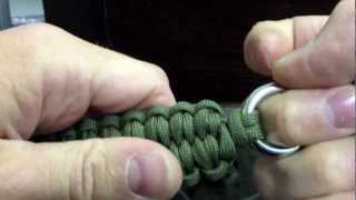 How to make a paracord quick deploy bracelet with the blaze bar [upl. by Metts]