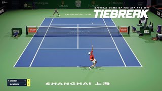 TIEBREAK  Stan Wawrinka Vs Grigor Dimitrov I Shanghai Masters I Expert Difficulty PS5 [upl. by Aimehs]