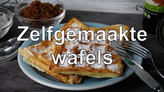 Zelfgemaakte wafels recept [upl. by Ahsiela]