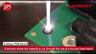 Cutting amp Drilling PCB using the 20W redENERGY Pulsed Fiber Laser [upl. by Arahat]