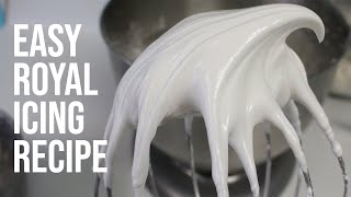 Royal Icing Recipe for Beginners  Two Ingredients [upl. by Cavanaugh635]