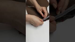 Reinforcing a Seam in a Doubleface fabric Coat sewing sewingtricks sewingtutorial [upl. by Socem]