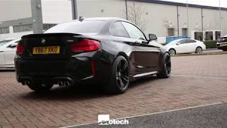 BMW M2 Eibach springs wheel spacers Motech Performance Full Carbon kit [upl. by Bronwyn148]