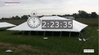 Time Lapse  80 x 100 Classic Pole Tent Installation [upl. by Obadias]