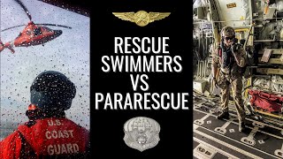 Coast Guard Rescue Swimmer Vs Air Force Special Warfare [upl. by Clovah]