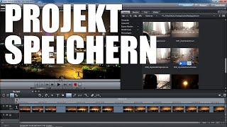 Magix Video Deluxe 2015 PROJEKT SPEICHERN Deutsch [upl. by Yhtir]