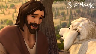 Superbook  The Prodigal Son Official Clip  Parable of the Lost Sheep [upl. by Kcirdled]