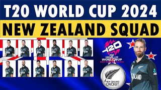 T20 World Cup 2024 New Zealand Squad New Zealand squad for ICC T20 World Cup 2024 [upl. by Marcy954]