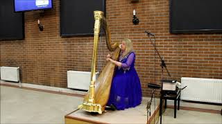 Harpist Regina Ederveen plays Hine ma tov uma naim Psalm 133 [upl. by Alidus910]