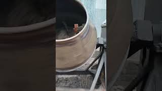 Mixing cement concrete water ratio in machine work shorts shortvideo construction [upl. by Phillada]