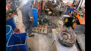 Scrapping Copper Wire With The Copper King [upl. by Rossuck]