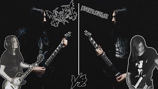 Euronymous VS Varg Vikernes Black Metal Guitar Riffs Battle [upl. by Sadnak]