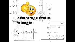 Montage Démarrage étoile triangle avec SCHEMAPLIC [upl. by Yelad]