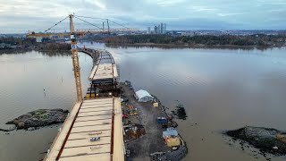 Helsinki The Construction of Kruunusillat From Kruunuvuorenranta to Merihaka November 2023 [upl. by Miru]