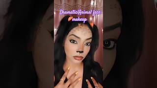 DramaticAnimal face makeup makeuptutorial coming soon highlights fashionstyle beautygram [upl. by Florin442]