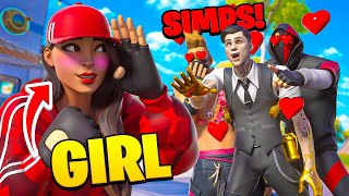 Pretending To be A Girl goes Wrong 😳 Fortnite Party Royale 3 [upl. by Kirre]