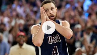 USA won Gold Medal at Olympic 2024 USA vs France Mens Basketball Final  Stephen Curry marvelous [upl. by Aitercul]