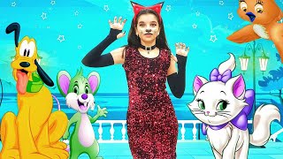 Meow Meow  Ek Taraf hai Rasmalai  म्याऊं म्याऊं  Billi Mausi  Hindi Rhymes for children 🐱 [upl. by Winser]